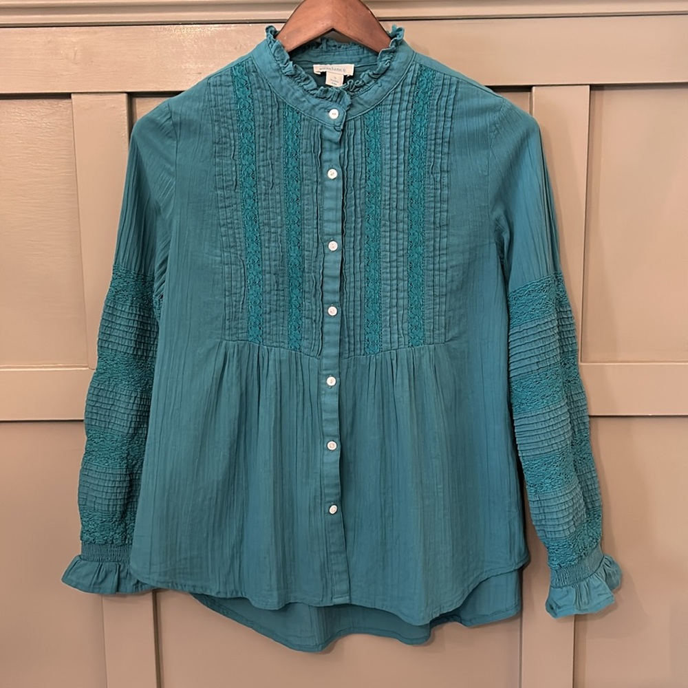 Sundance Teal Button Down Shirt